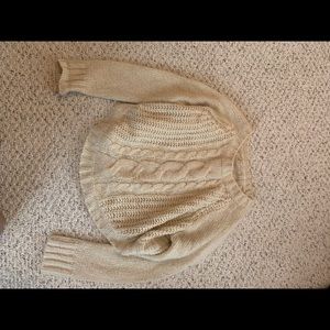 Cream boatneck sweater!